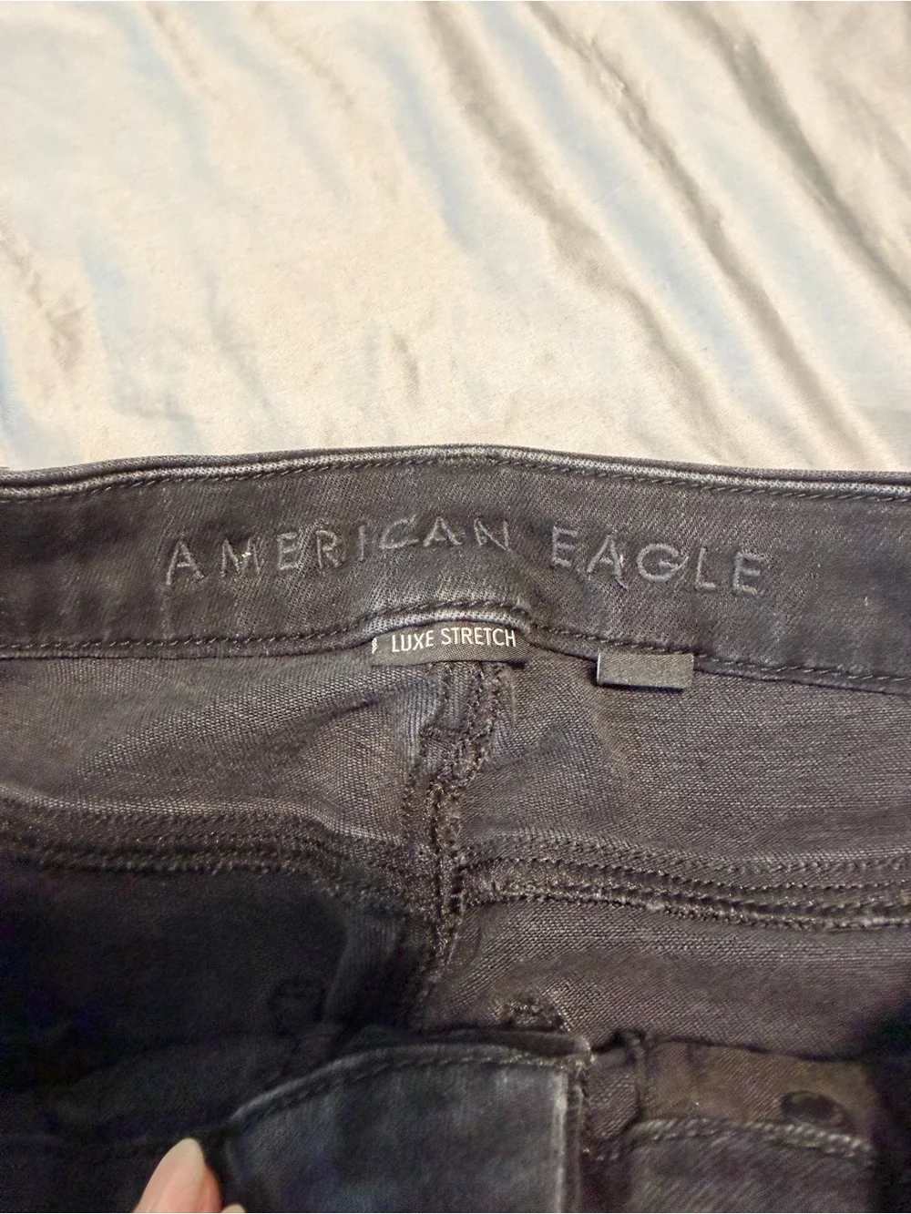 American Eagle Outfitters Black High-Rise Skinny Jeans